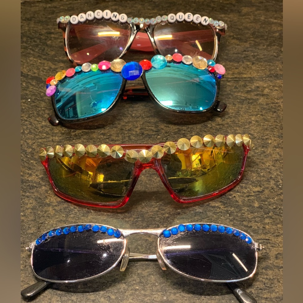 COPY - UPCYCLED SUNNIES | Set of 4 | 
Embellished Sunglasses